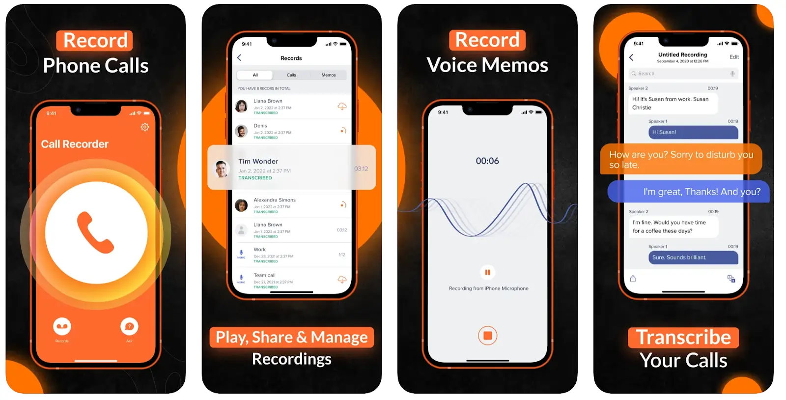 iCall recorder app for recording phone calls